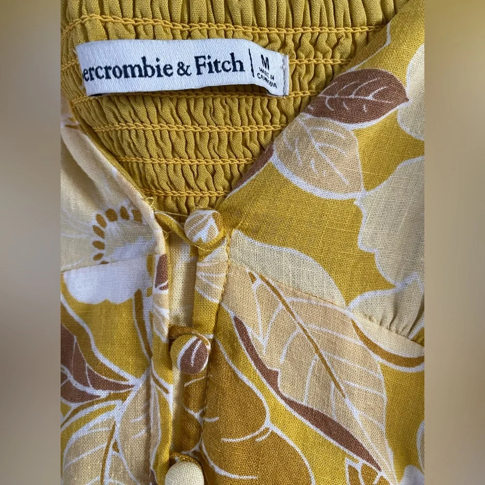 Abercrombie & Fitch yellow floral maxi dress - Picture 5 of 5